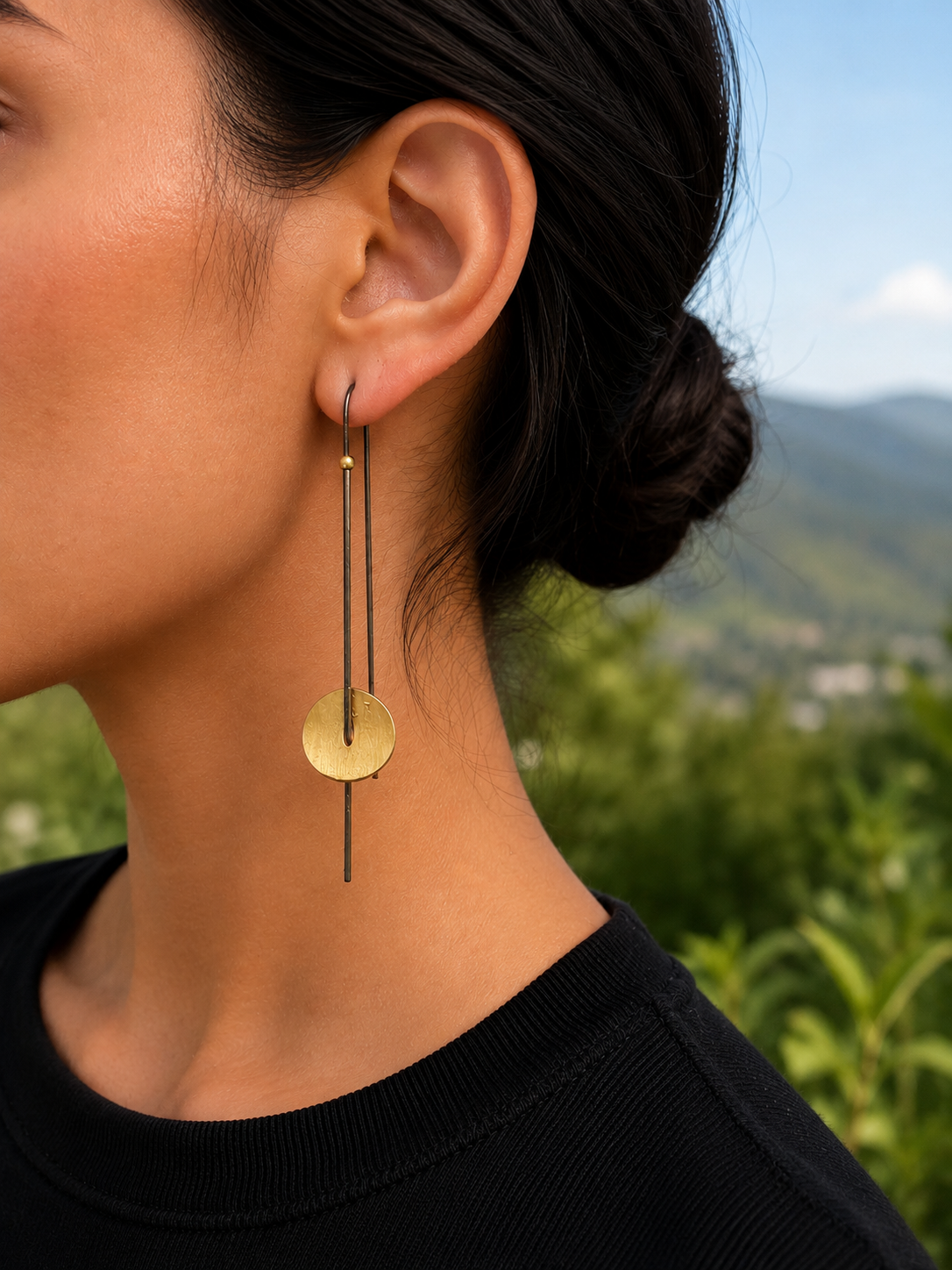 Long Silhouette Earrings