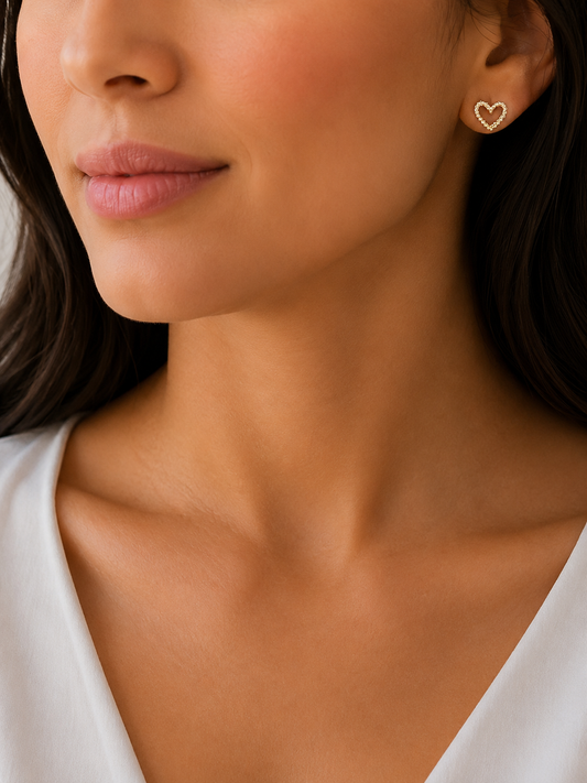 The Little Luxe - Heart Earrings