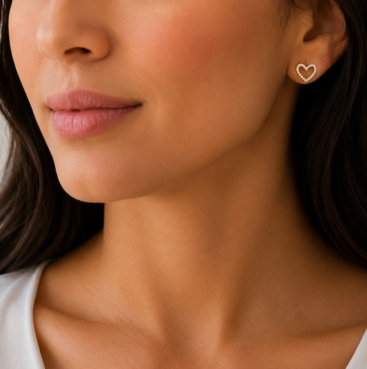 The Little Luxe - Heart Earrings