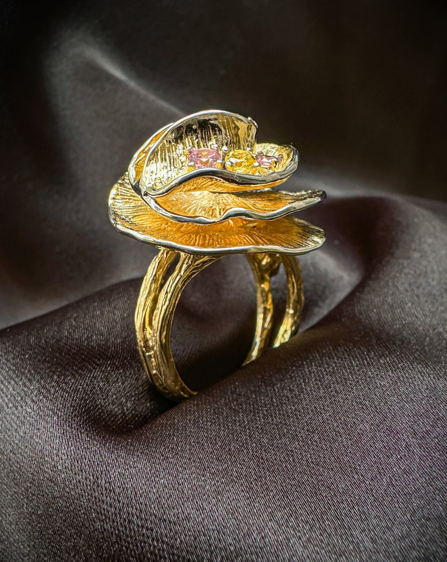 Swirling Gold Ring