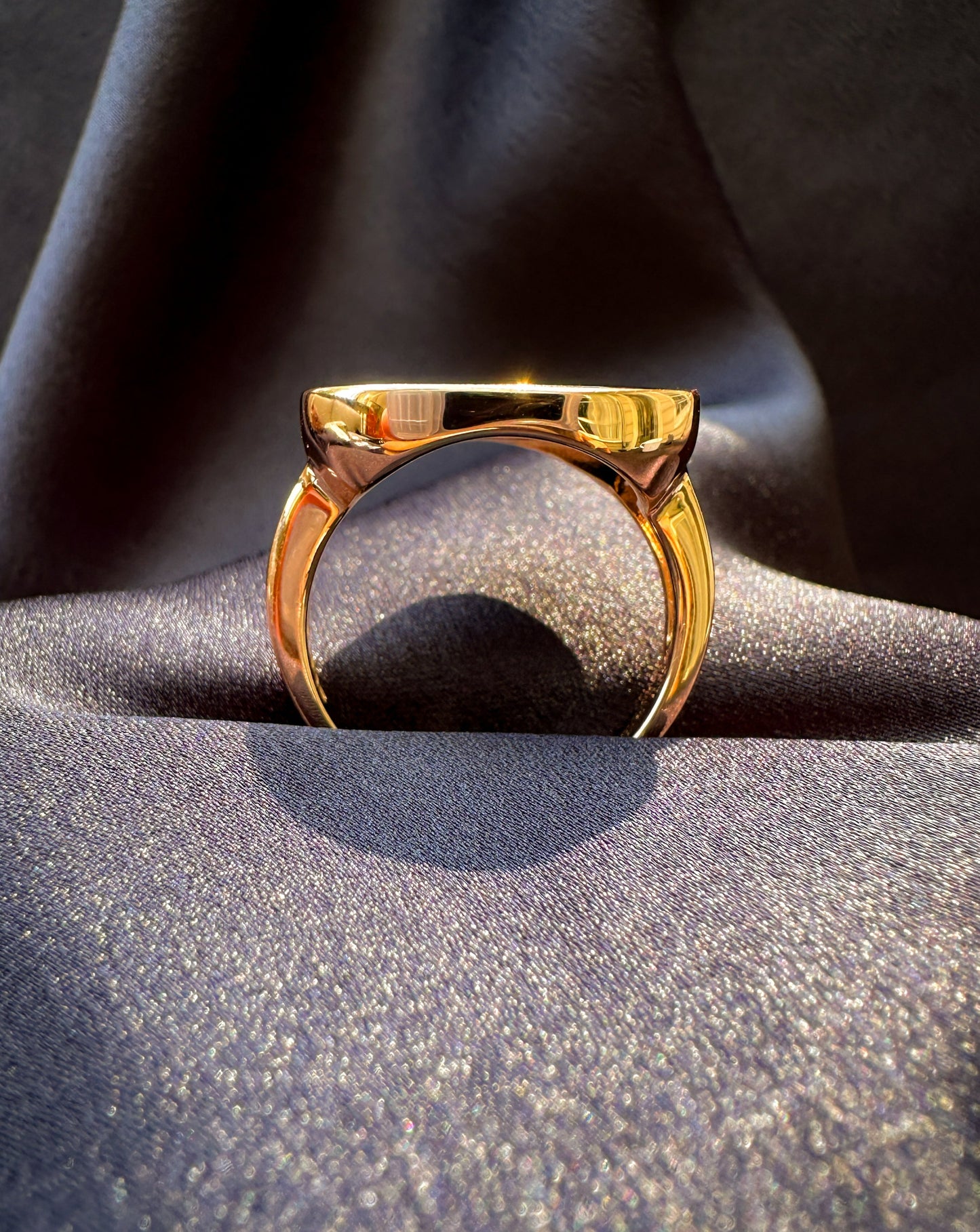 Rose Gold Black Onix Ring