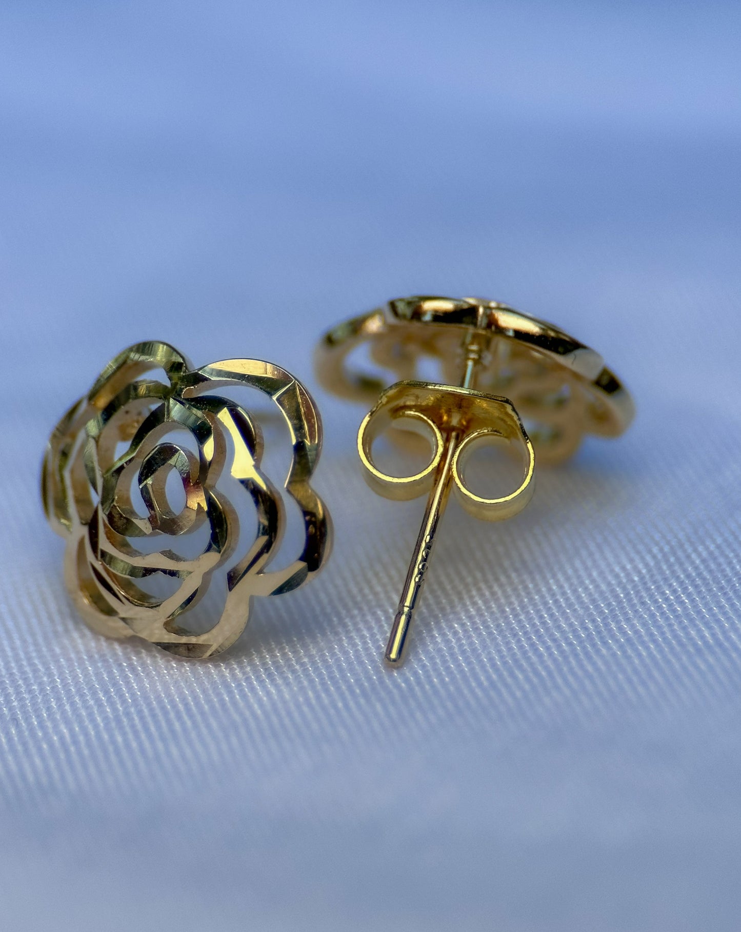 Golden Rose Earrings