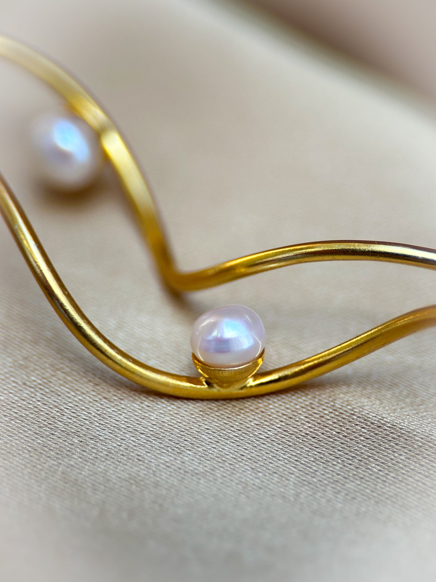 Golden Wave Earrings