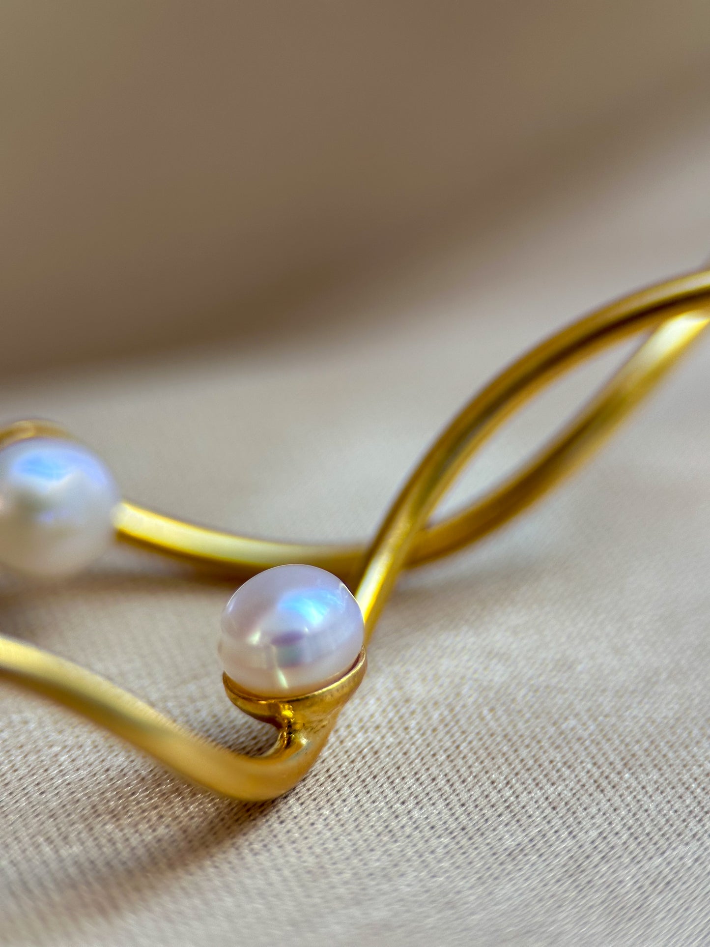 Golden Wave Earrings