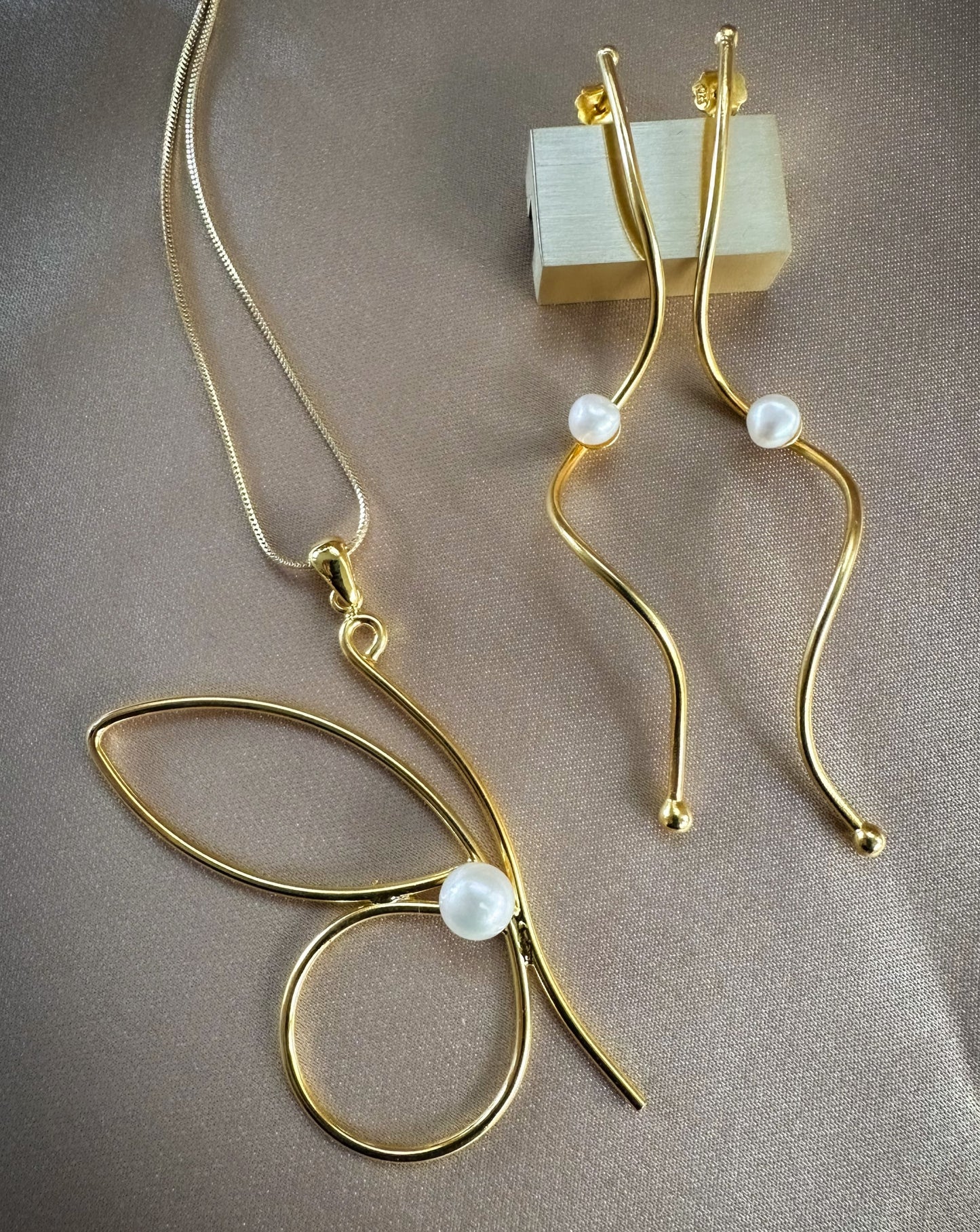 Golden Wave Earrings