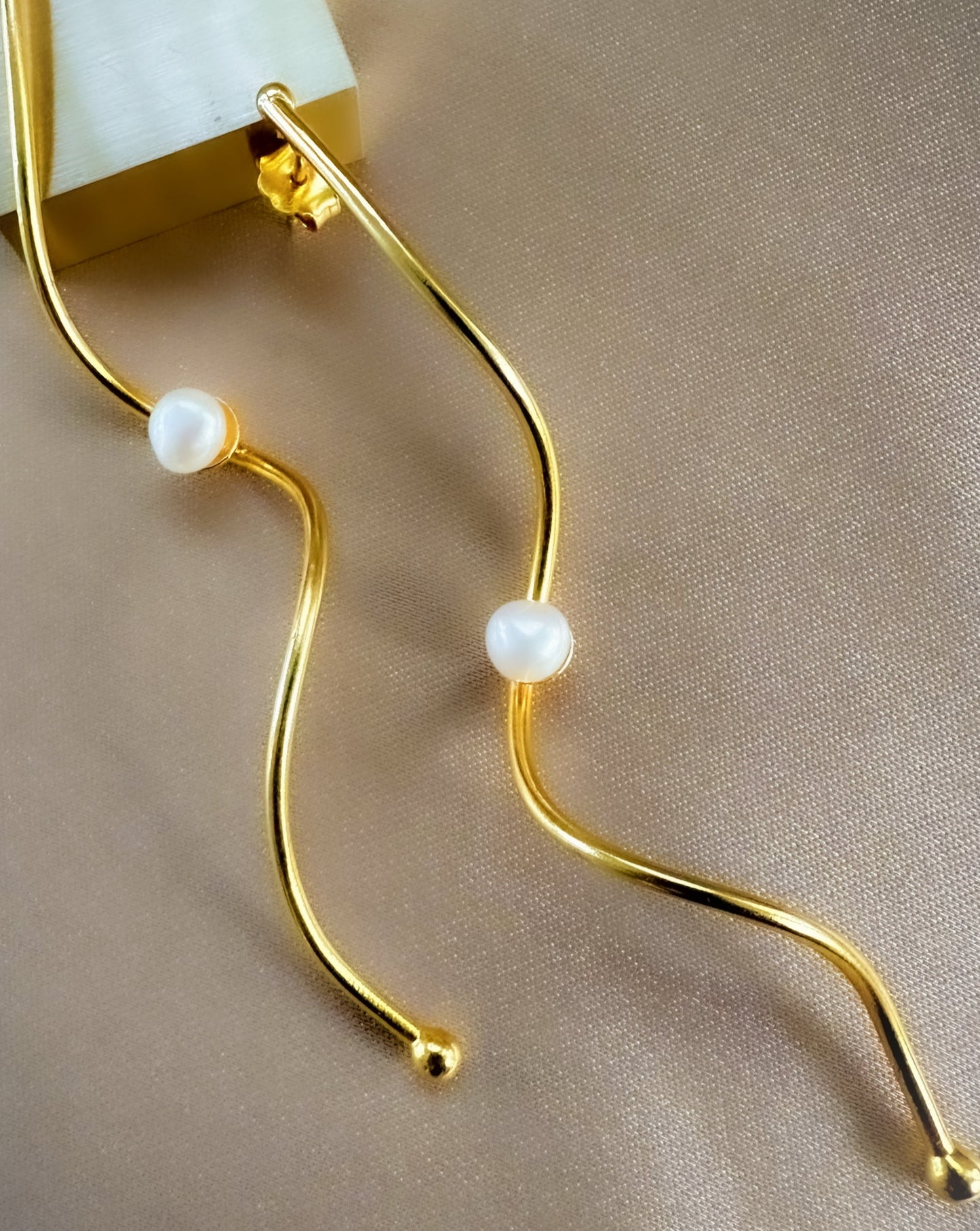 Golden Wave Earrings