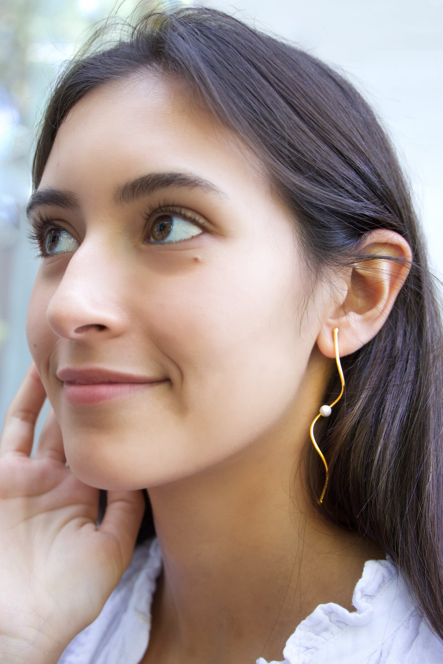 Golden Wave Earrings
