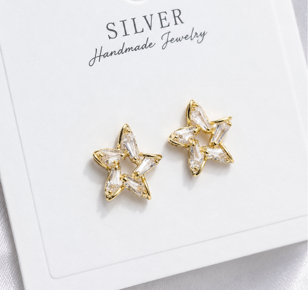 The Little Luxe - Star Earrings