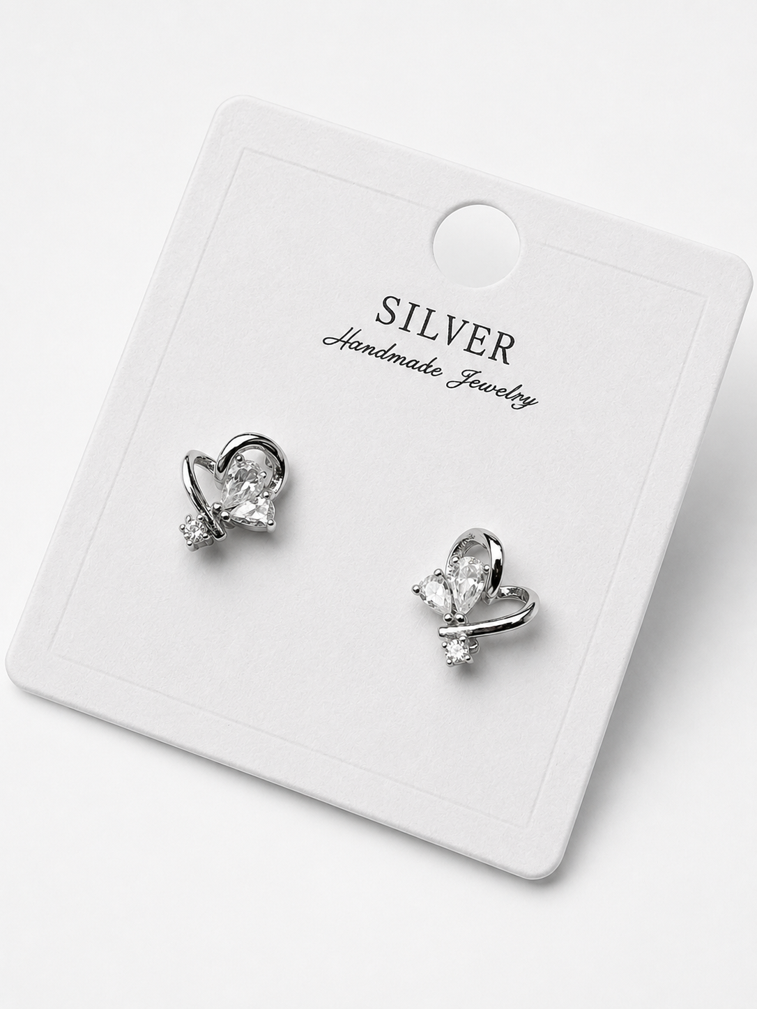 The Little Luxe - Sparkle Heart Earrings