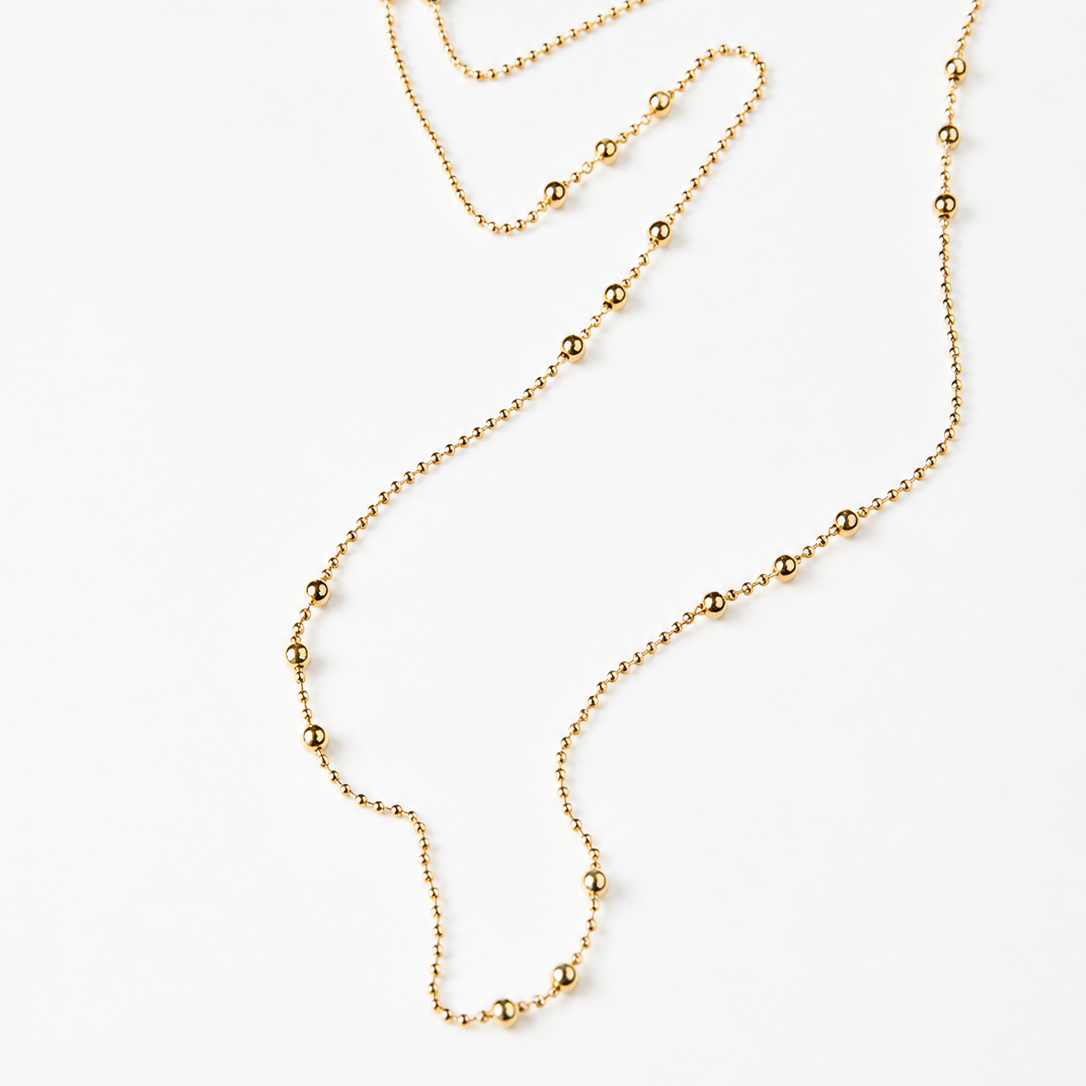 Beaded Flow Chain 17"