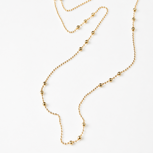 Beaded Flow Chain 17"