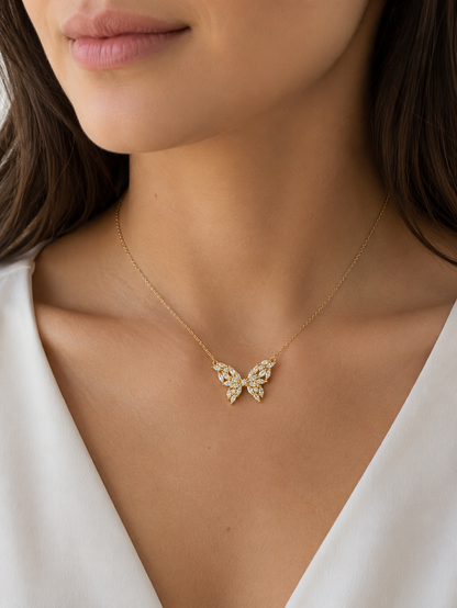 The Little Luxe - Butterfly necklace