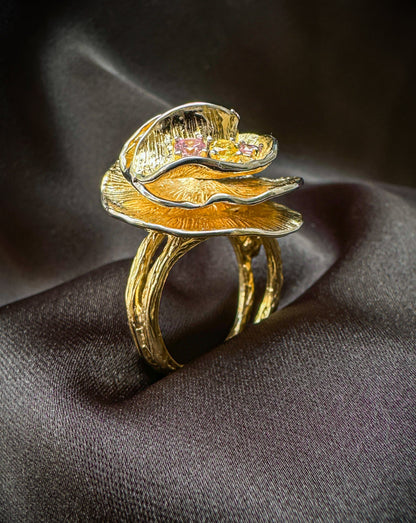 Swirling Gold Ring