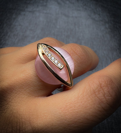 Pink Cat's Eye Earrings