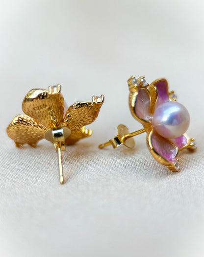 Pink Blossom Earrings