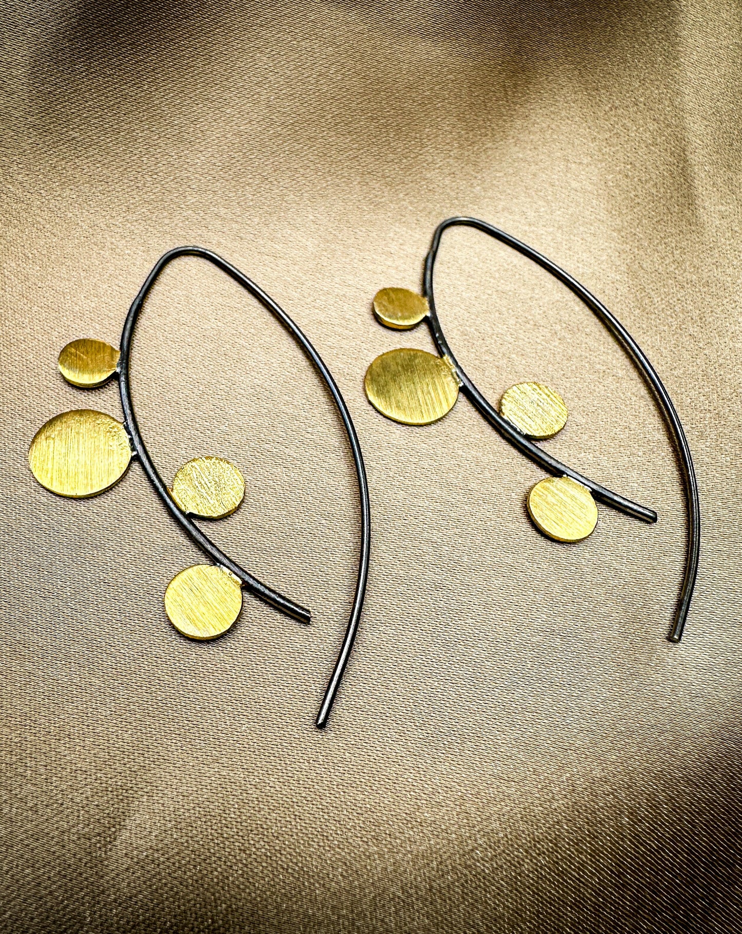 Gold & Black Hoops