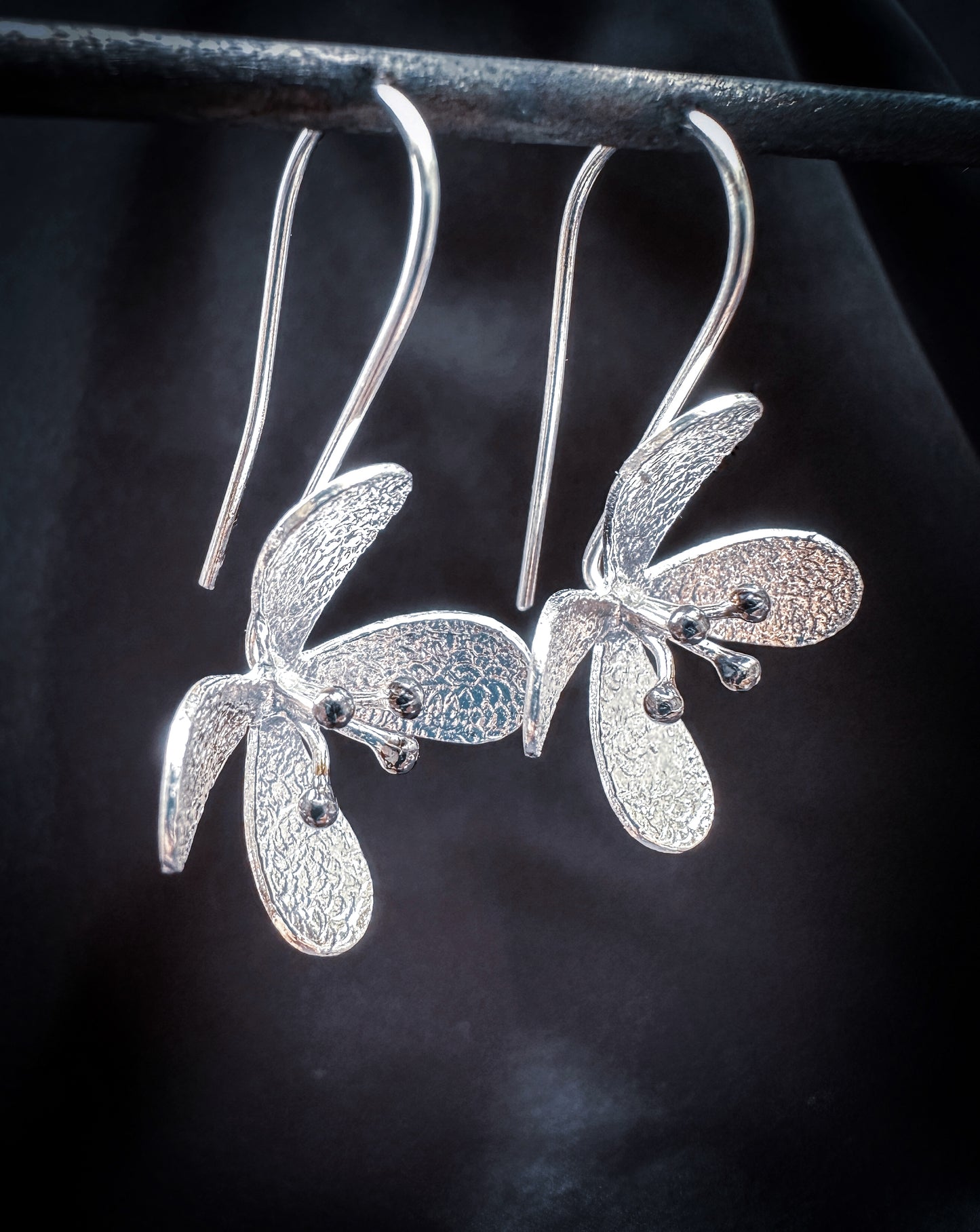 Silver Flower Earrings