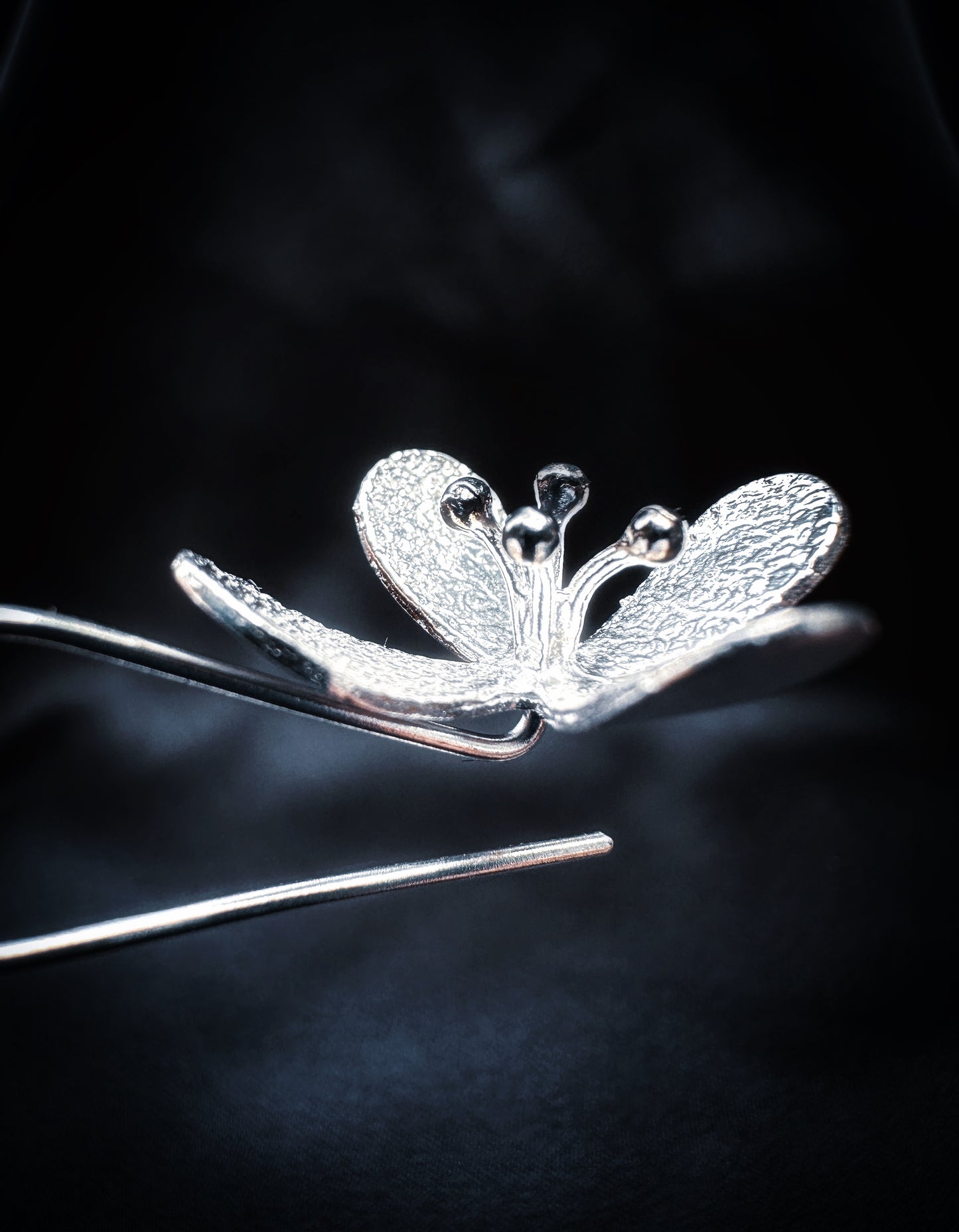 Silver Flower Earrings