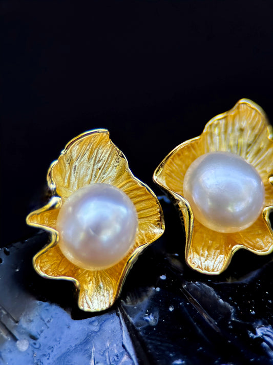 Pearl Blossom Earrings