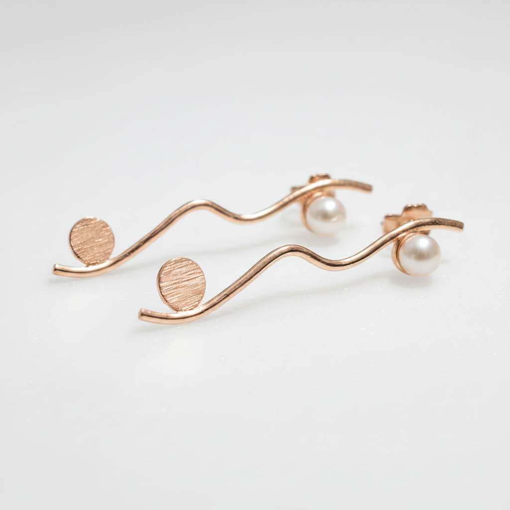 Silver Flow Earrings