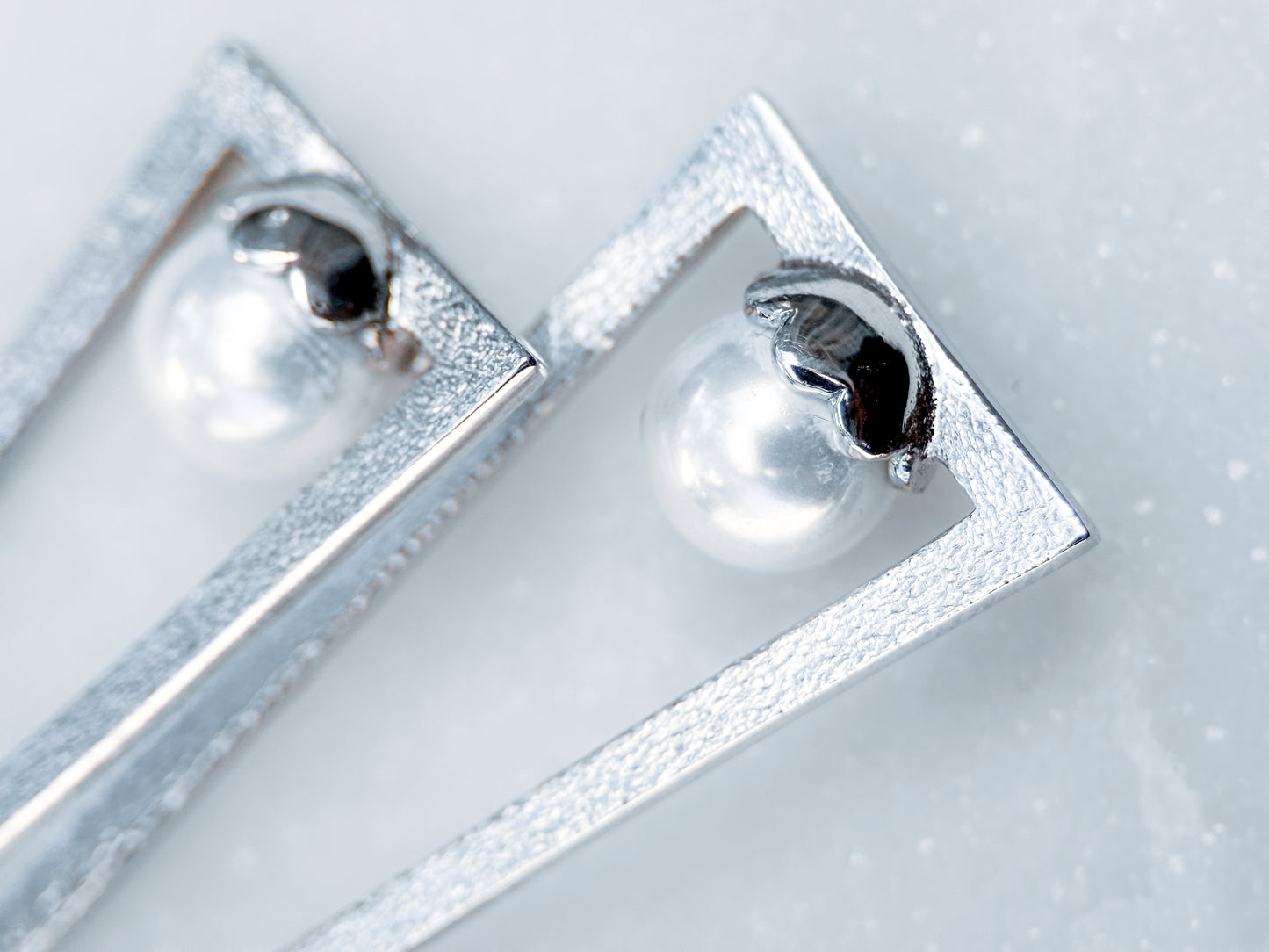 Pearl Angle Earrings