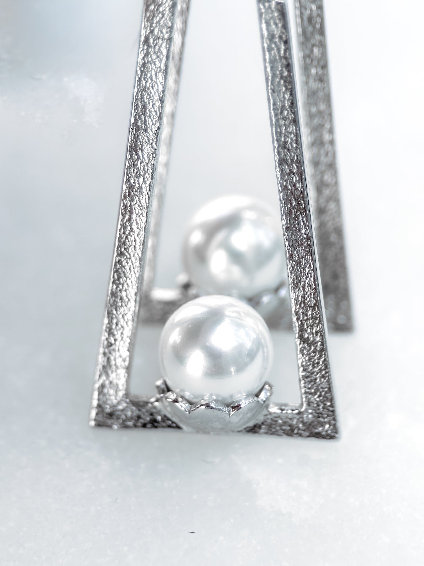 Pearl Angle Earrings