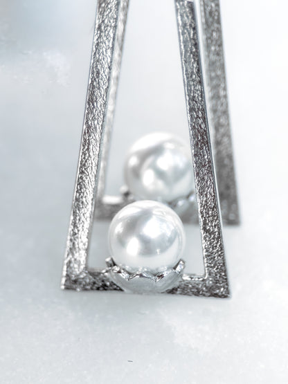 Pearl Angle Earrings