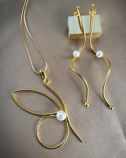 Golden Wave Earrings