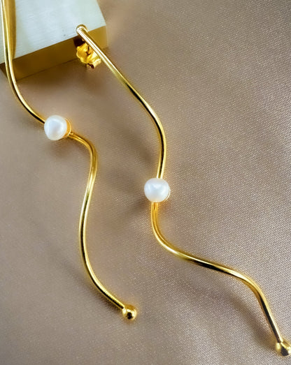 Golden Wave Earrings