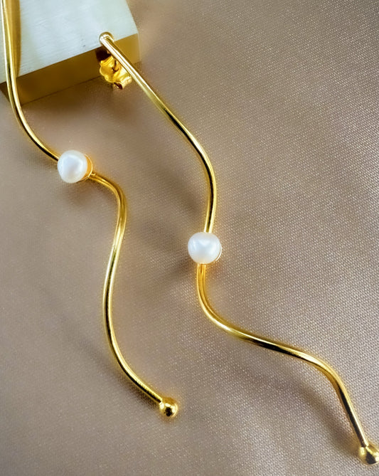 Golden Wave Earrings