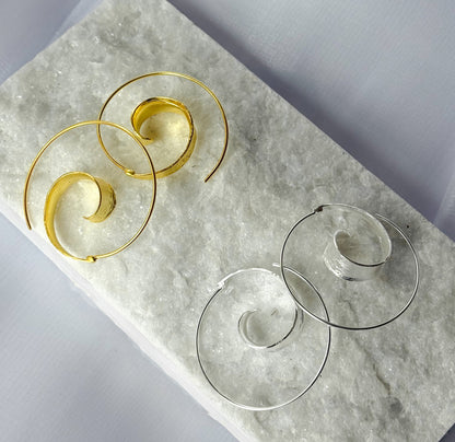 Sculpted Wave Earrings