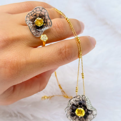Golden Solstice Ring