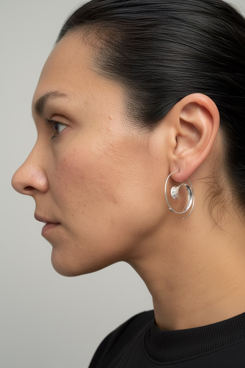 Sculpted Wave Earrings