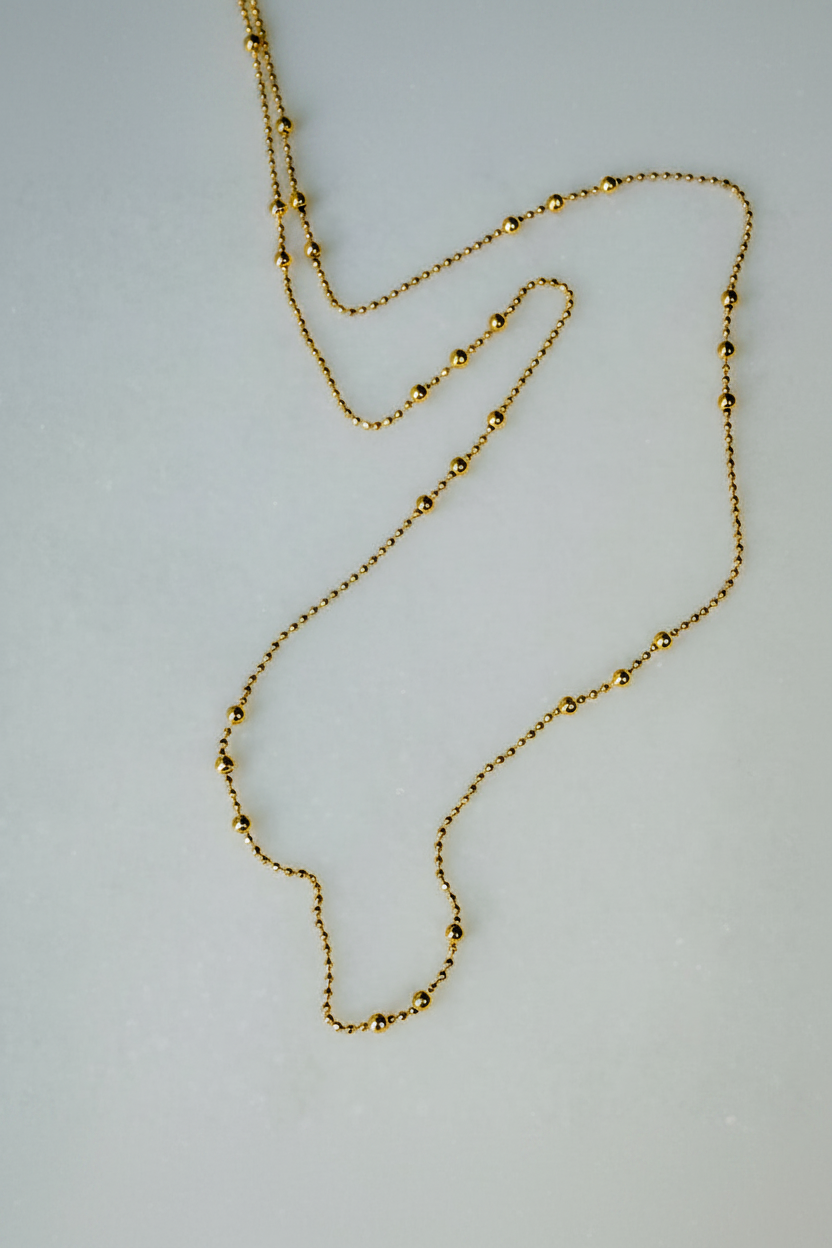 Beaded Flow Chain 17"