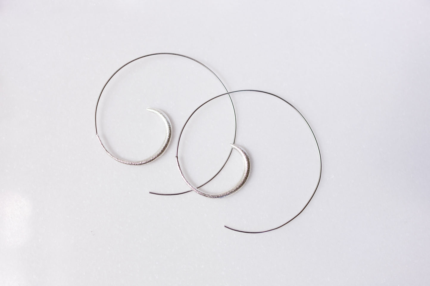 Gold Swirl Hoop Earrings