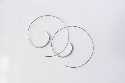Gold Swirl Hoop Earrings