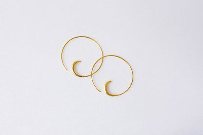 Silver Swirl Hoop Earrings