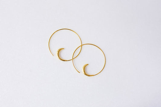 Silver Swirl Hoop Earrings