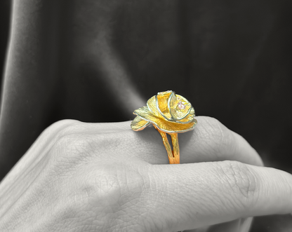 Swirling Gold Ring