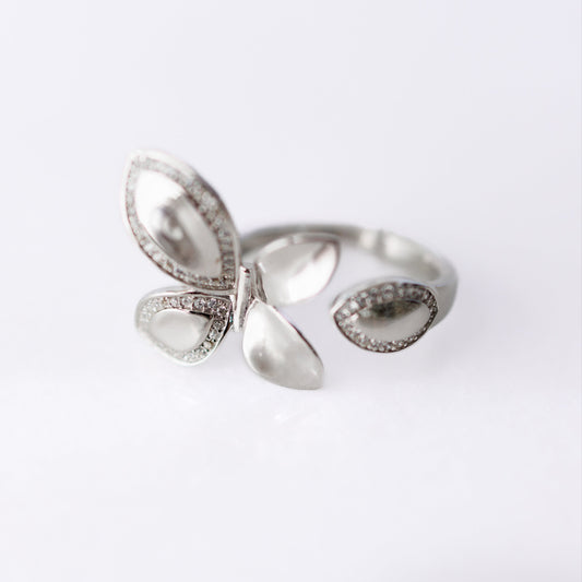 Silver Butterfly Ring